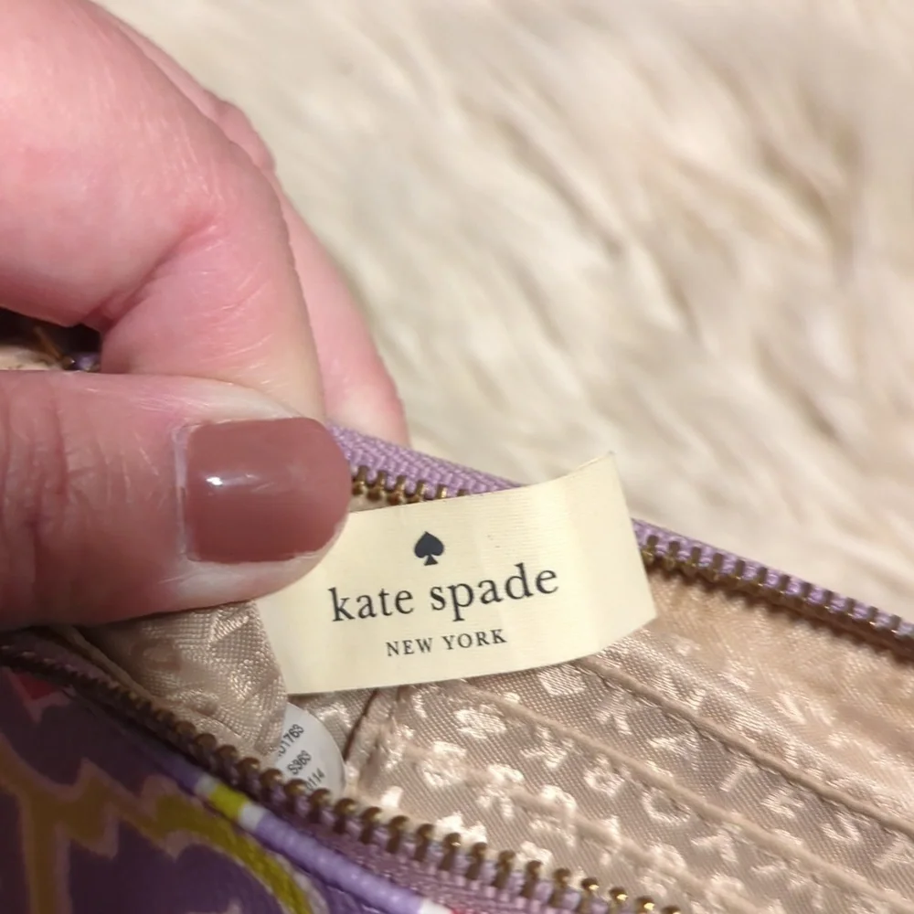 Kate Spade Cabana Tile Linet Multicolor Wristlet Bag - Picture 5 of 5